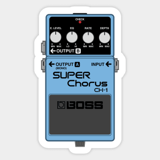 Boss CH-1 Super Chorus Guitar Effect Pedal Sticker